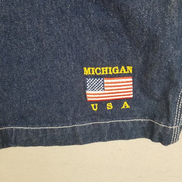 BERNE Men's Denim Carpenter Work Shorts Size 38 Pockets 100% Cotton MIchigan USA - Picture 4 of 10